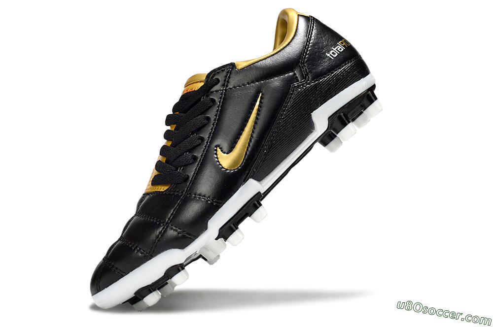 Nike Total 90 III FG Firm Ground Soccer Cleats - Black/Gold/White 5
