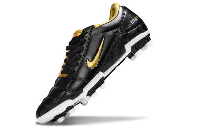 Nike Total 90 III FG Firm Ground Soccer Cleats - Black/Gold/White