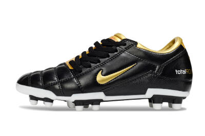 Nike Total 90 III FG Firm Ground Soccer Cleats - Black/Gold/White