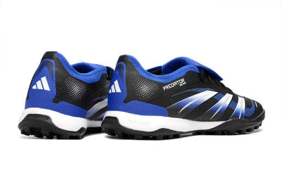 Adidas Predator 25 Elite Foldover Tongue TF Artificial Turf Soccer Shoes - Black/Blue/White