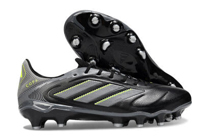 Adidas Copa Pure 3 Elite FG Firm Ground Soccer Cleats - Black/Grey/Yellow