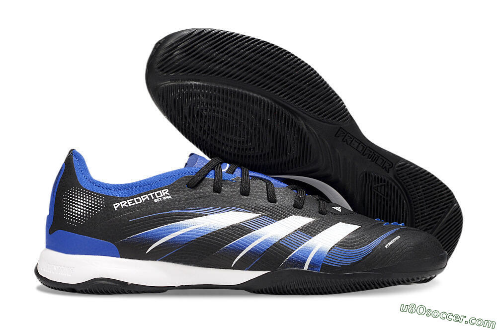 Adidas Predator 25 Elite IC Indoor & Futsal Soccer Shoes - Black/Blue/White 1