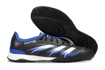 Adidas Predator 25 Elite IC Indoor & Futsal Soccer Shoes - Black/Blue/White