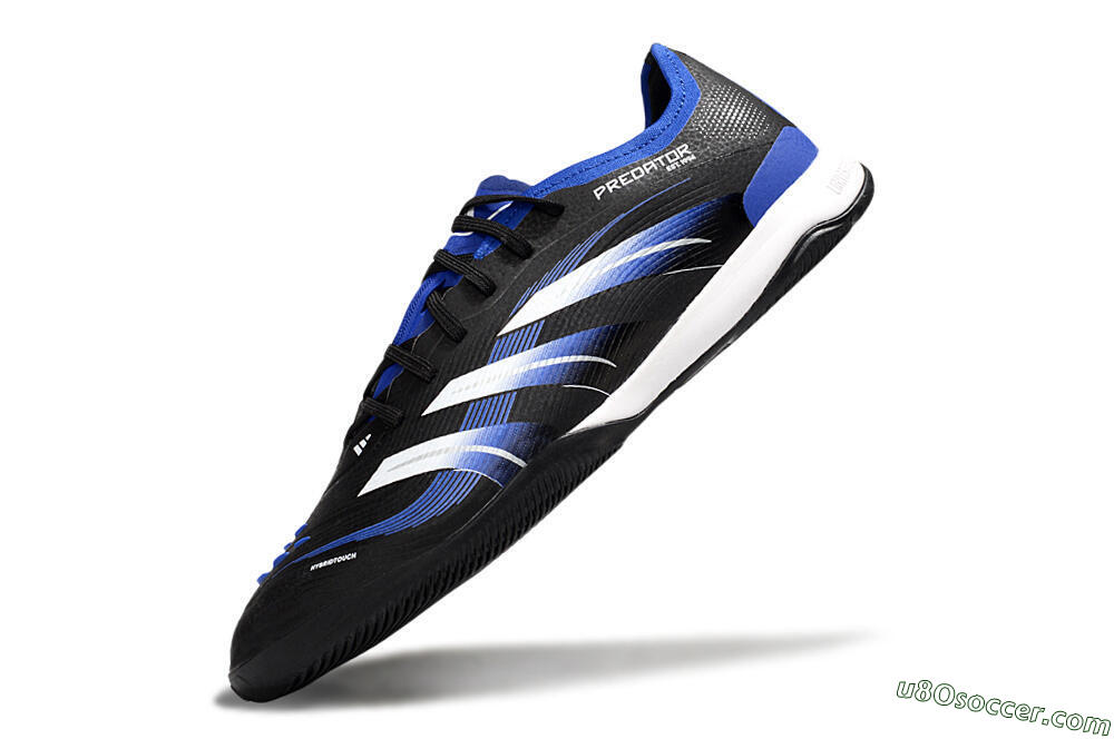 Adidas Predator 25 Elite IC Indoor & Futsal Soccer Shoes - Black/Blue/White 5