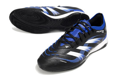 Adidas Predator 25 Elite IC Indoor & Futsal Soccer Shoes - Black/Blue/White