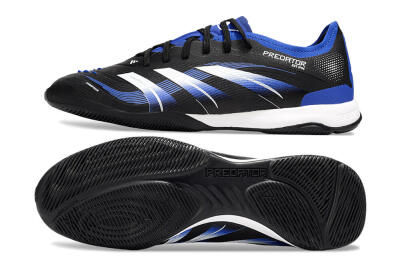 Adidas Predator 25 Elite IC Indoor & Futsal Soccer Shoes - Black/Blue/White