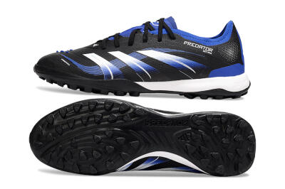Adidas Predator 25 Elite TF Artificial Turf Soccer Shoes - Black/Blue/White