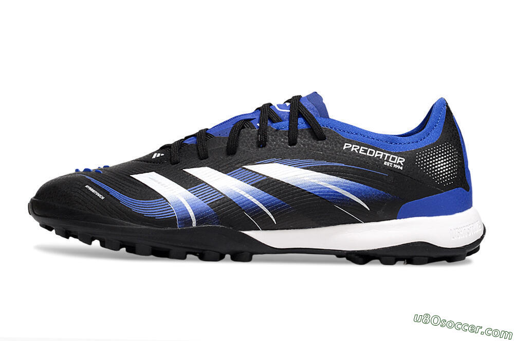 Adidas Predator 25 Elite TF Artificial Turf Soccer Shoes - Black/Blue/White 2