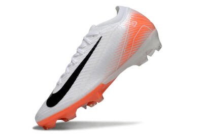 Nike Air Zoom Mercurial Vapor 16 Elite FG Firm Ground Soccer Cleats - White/Black/Orange