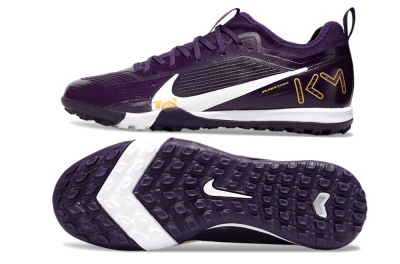 Nike Air Zoom Mercurial Vapor 16 Elite TF Artificial Turf Soccer Shoes - Purple/White/Gold
