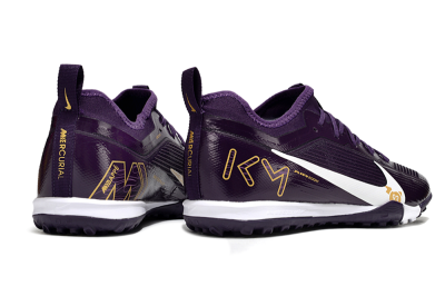 Nike Air Zoom Mercurial Vapor 16 Elite TF Artificial Turf Soccer Shoes - Purple/White/Gold
