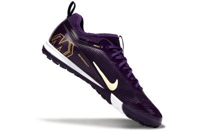 Nike Air Zoom Mercurial Vapor 16 Elite TF Artificial Turf Soccer Shoes - Purple/White/Gold