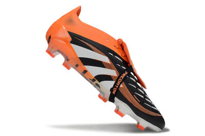 Adidas Predator 25 Elite Foldover Tongue FG Firm Ground Soccer Cleats - White/Black/Red
