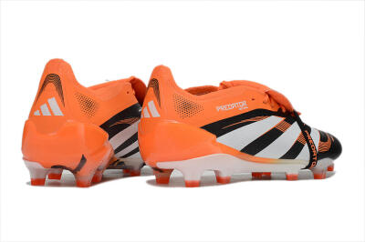 Adidas Predator 25 Elite Foldover Tongue FG Firm Ground Soccer Cleats - White/Black/Red