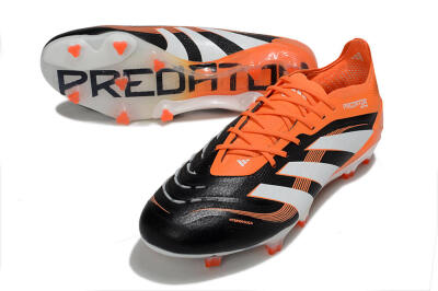 Adidas Predator 25 Elite FG Firm Ground Soccer Cleats - White/Black/Red
