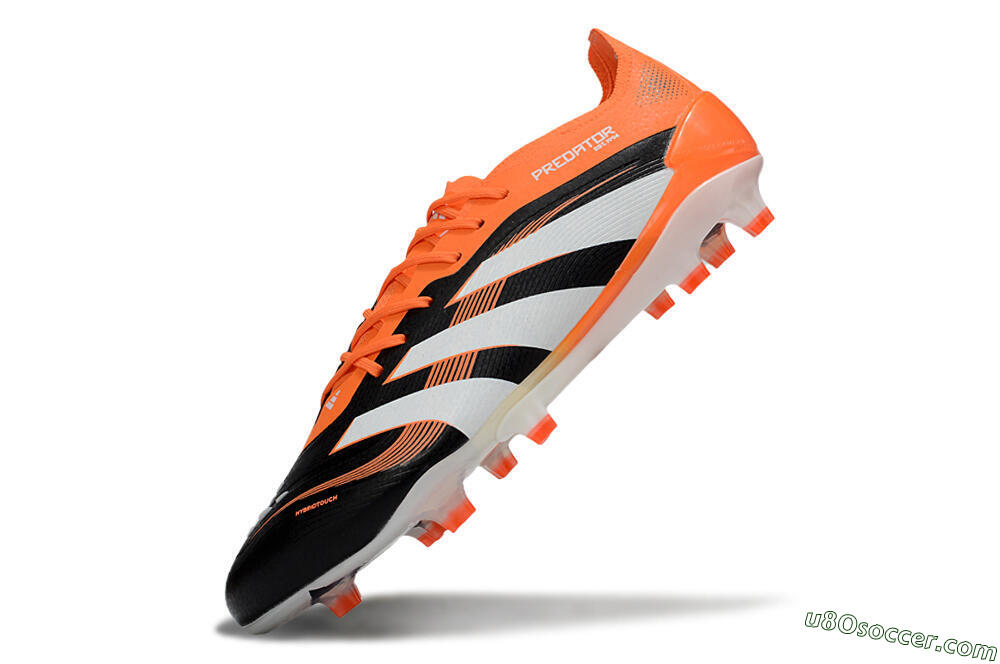 Adidas Predator 25 Elite FG Firm Ground Soccer Cleats - White/Black/Red 4