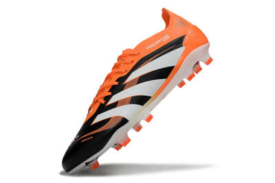 Adidas Predator 25 Elite FG Firm Ground Soccer Cleats - White/Black/Red
