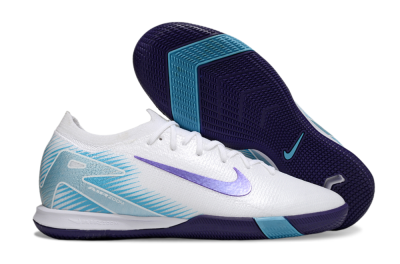 Nike Air Zoom Mercurial Vapor 16 Elite IC Indoor & Futsal Soccer Shoes - White/Purple/Pink