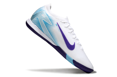 Nike Air Zoom Mercurial Vapor 16 Elite IC Indoor & Futsal Soccer Shoes - White/Purple/Pink