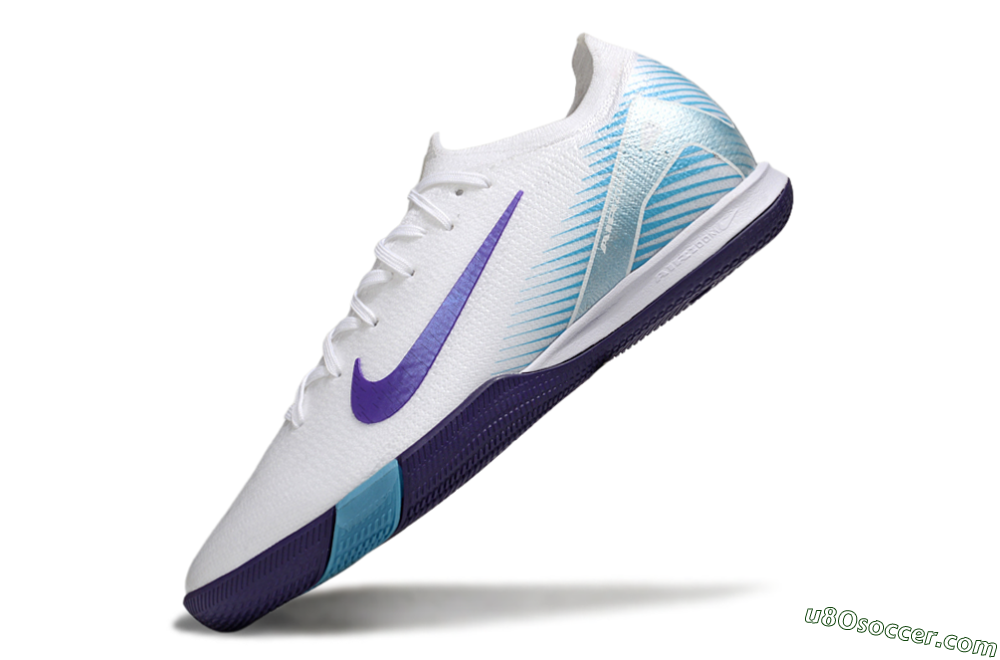 Nike Air Zoom Mercurial Vapor 16 Elite IC Indoor & Futsal Soccer Shoes - White/Purple/Pink 5