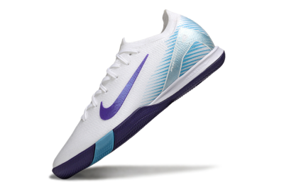 Nike Air Zoom Mercurial Vapor 16 Elite IC Indoor & Futsal Soccer Shoes - White/Purple/Pink