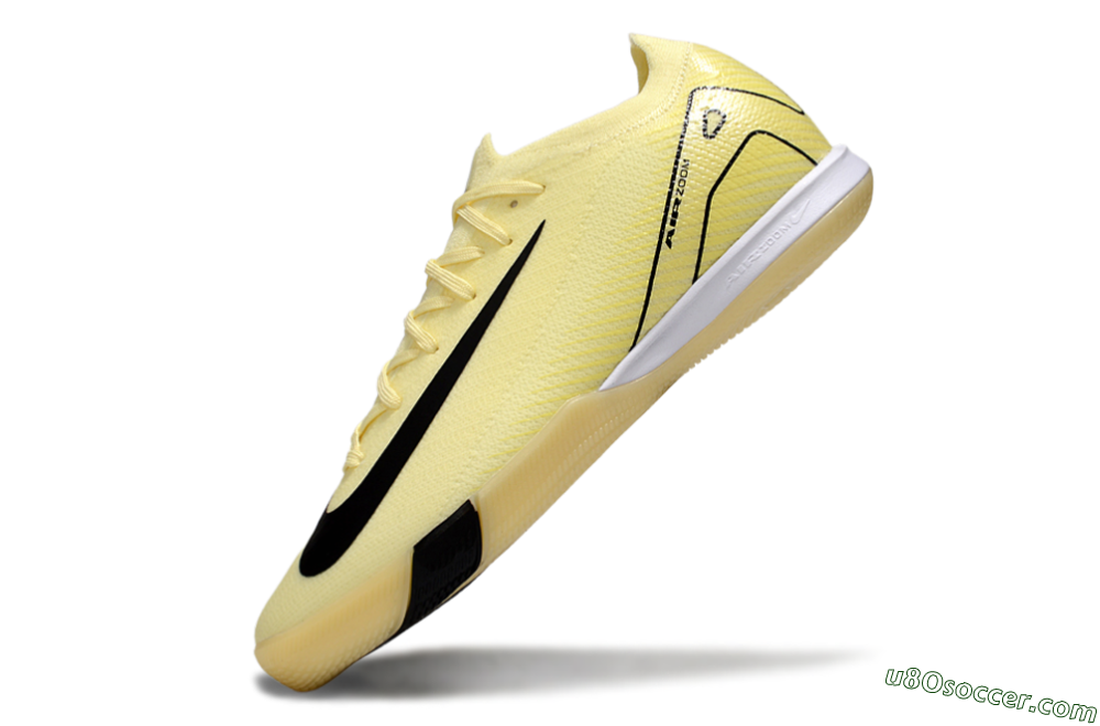 Nike Air Zoom Mercurial Vapor 16 Elite IC Indoor & Futsal Soccer Shoes - Beige/Black/White 5
