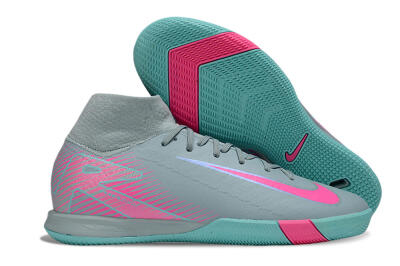 Nike Air Zoom Mercurial Superfly 10 Elite IC Indoor & Futsal Soccer Shoes - Jade/Pink