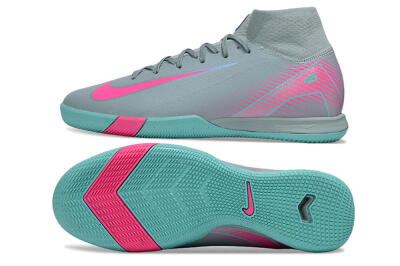 Nike Air Zoom Mercurial Superfly 10 Elite IC Indoor & Futsal Soccer Shoes - Jade/Pink