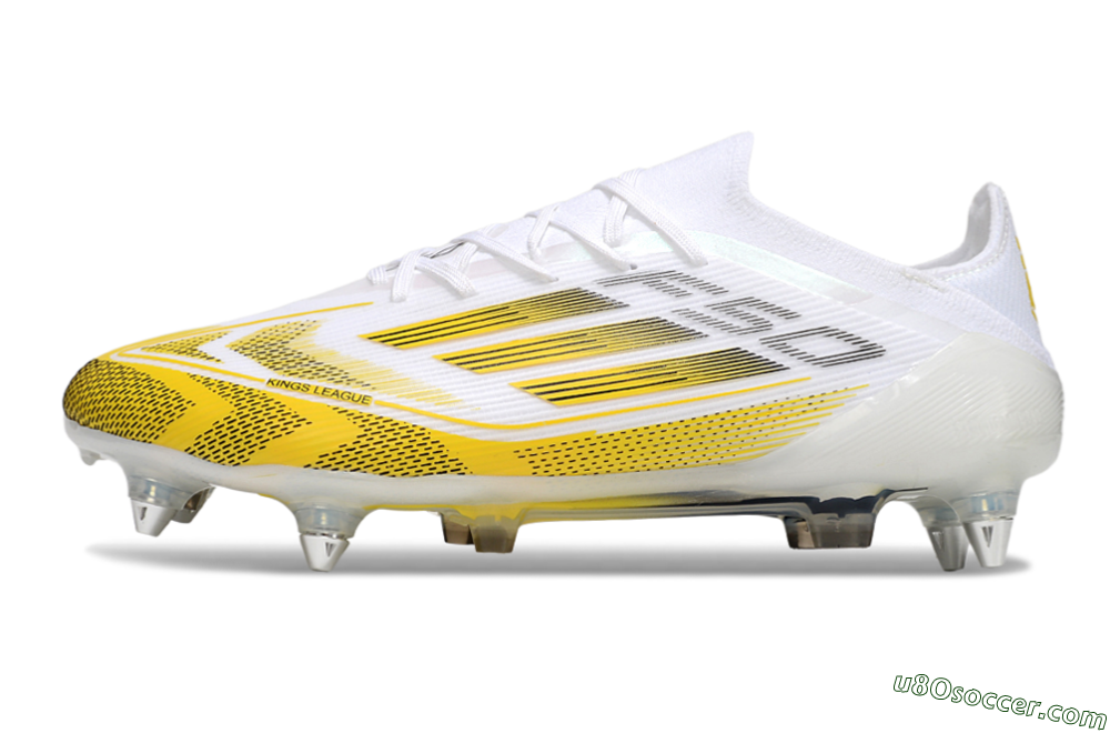 Adidas F50 Elite SG Soft Ground Soccer Cleats - White/Yellow 2