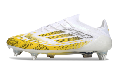 Adidas F50 Elite SG Soft Ground Soccer Cleats - White/Yellow