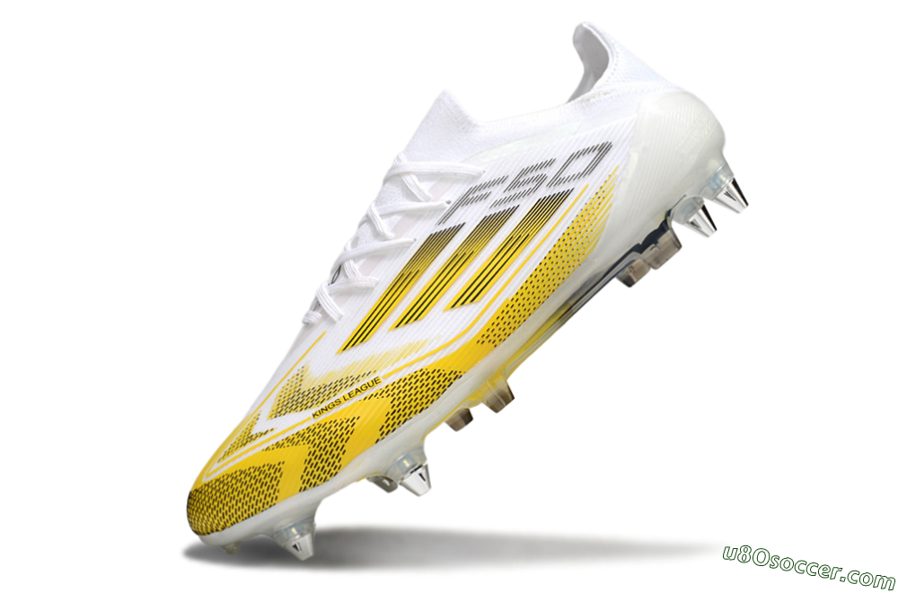 Adidas F50 Elite SG Soft Ground Soccer Cleats - White/Yellow 5