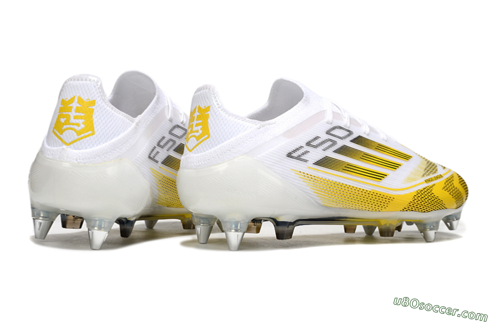 Adidas F50 Elite SG Soft Ground Soccer Cleats - White/Yellow 6