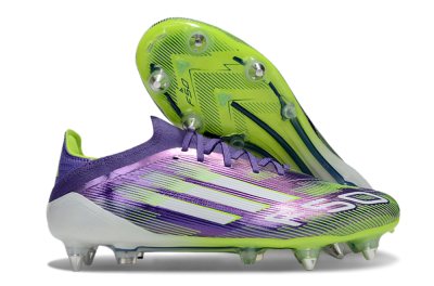 Adidas F50 Elite SG Soft Ground Soccer Cleats - Purple/White/Yellow