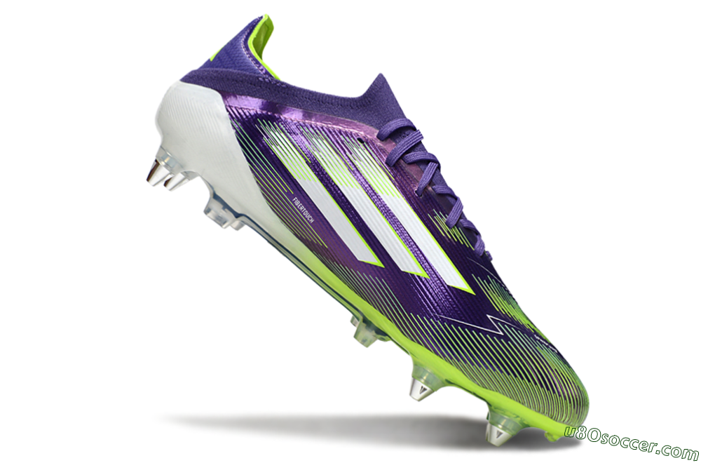 Adidas F50 Elite SG Soft Ground Soccer Cleats - Purple/White/Yellow 4