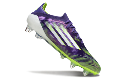 Adidas F50 Elite SG Soft Ground Soccer Cleats - Purple/White/Yellow