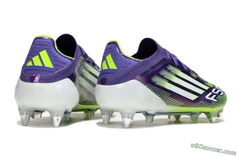 Adidas F50 Elite SG Soft Ground Soccer Cleats - Purple/White/Yellow 6