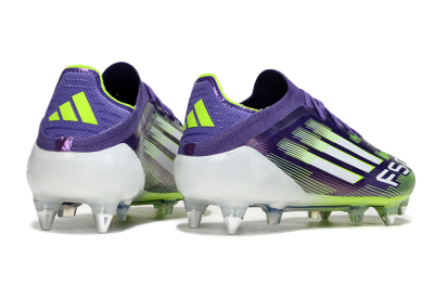 Adidas F50 Elite SG Soft Ground Soccer Cleats - Purple/White/Yellow