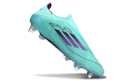 Adidas F50 Elite Laceless SG Soft Ground Soccer Cleats - Jade/Purple