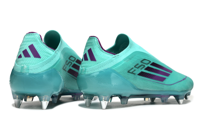 Adidas F50 Elite Laceless SG Soft Ground Soccer Cleats - Jade/Purple