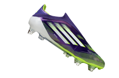 Adidas F50 Elite Laceless SG Soft Ground Soccer Cleats - Purple/White/Yellow