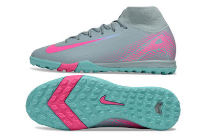 Nike Air Zoom Mercurial Superfly 10 Elite TF Artificial Turf Soccer Shoes - Jade/Pink