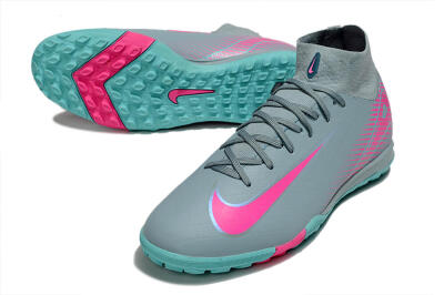 Nike Air Zoom Mercurial Superfly 10 Elite TF Artificial Turf Soccer Shoes - Jade/Pink