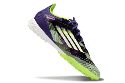 Adidas F50 Pro TF Artificial Turf Soccer Shoes - Purple/White/Yellow