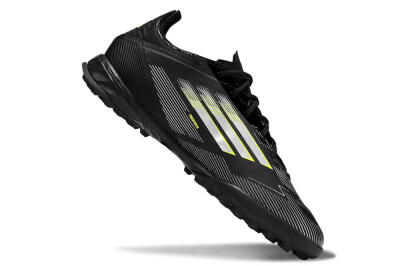 Adidas F50 Pro TF Artificial Turf Soccer Shoes - Black/White/Yellow