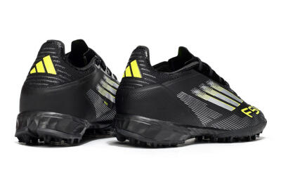 Adidas F50 Pro TF Artificial Turf Soccer Shoes - Black/White/Yellow