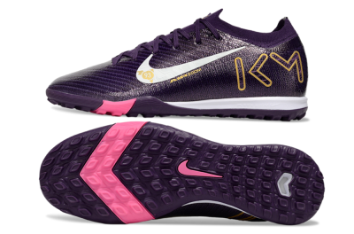 Nike Air Zoom Mercurial Vapor 16 Elite TF Artificial Turf Soccer Shoes - Purple/White/Gold