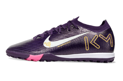 Nike Air Zoom Mercurial Vapor 16 Elite TF Artificial Turf Soccer Shoes - Purple/White/Gold