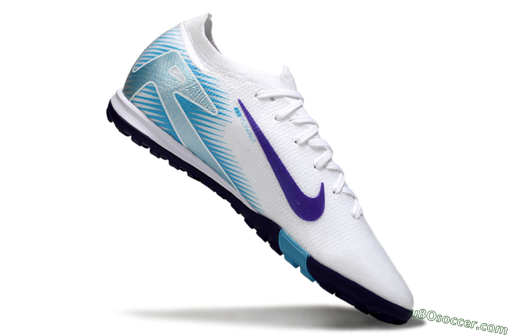 Nike Air Zoom Mercurial Vapor 16 Elite TF Artificial Turf Soccer Shoes - White/Purple/Pink 4