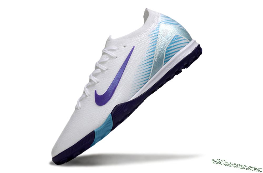 Nike Air Zoom Mercurial Vapor 16 Elite TF Artificial Turf Soccer Shoes - White/Purple/Pink 5