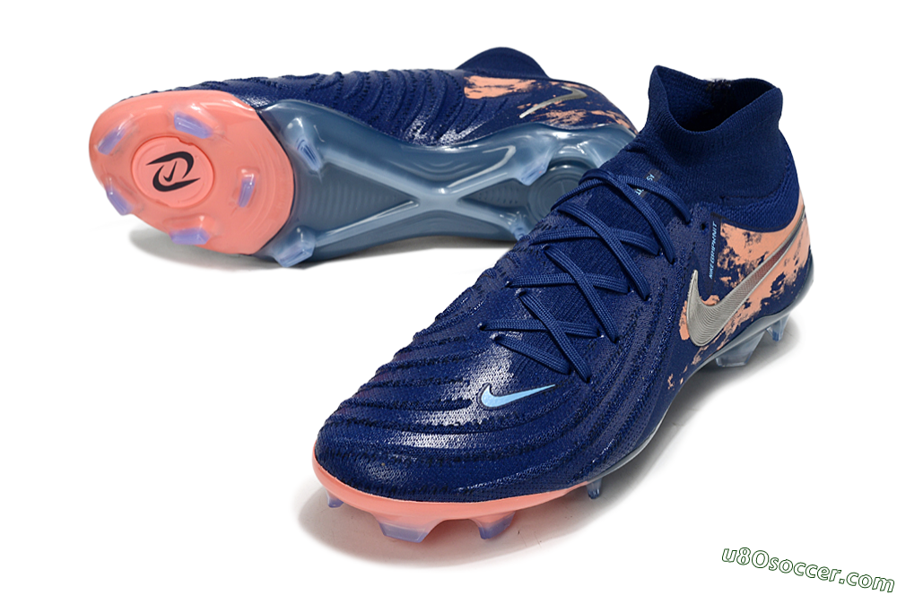 Nike Phantom Luna Elite FG Firm Ground Soccer Cleats - Blue/White/Orange 3